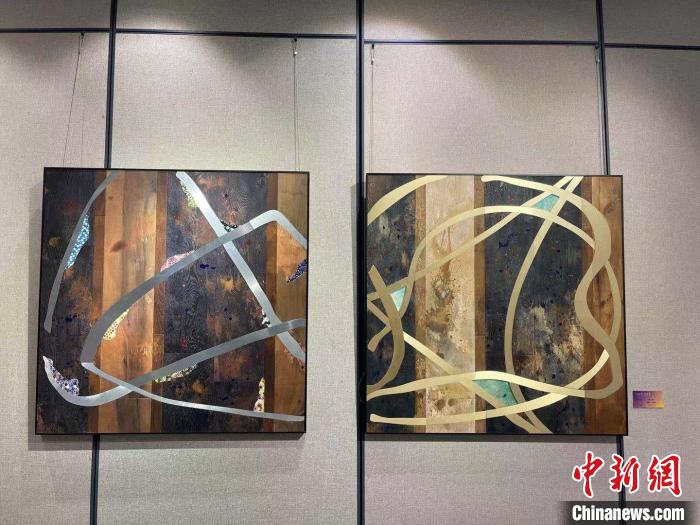 浙江综合材料绘画展：纱网、金属入画 把“不可能”变为艺术